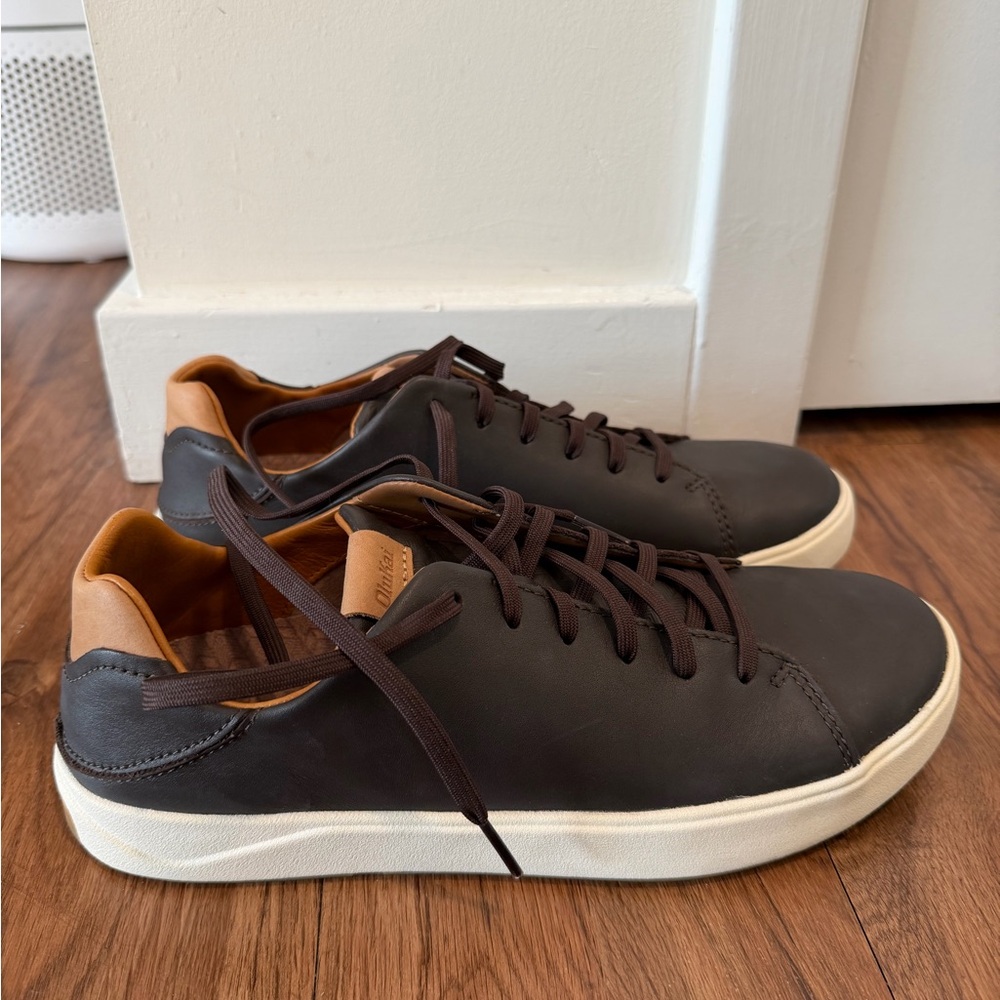 OluKai Waterproof Leather Sneakers - Picture 2 of 5